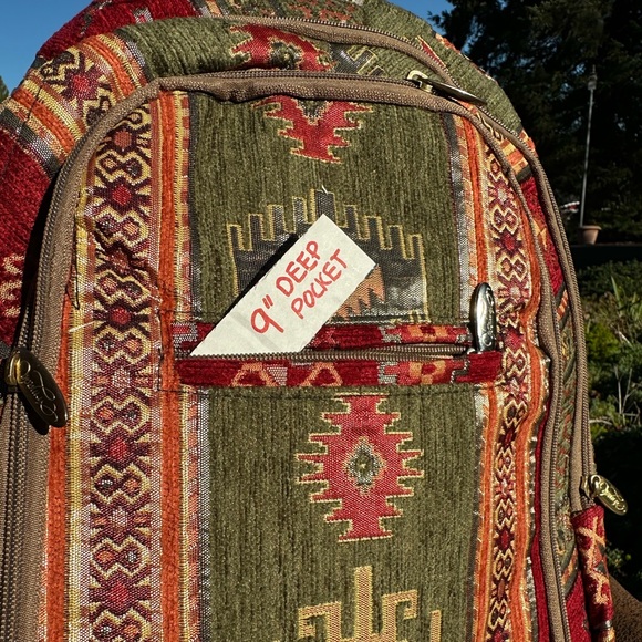 Unique Roomy Backpack Custom Made With Durable Tapestry Fabric main image 5